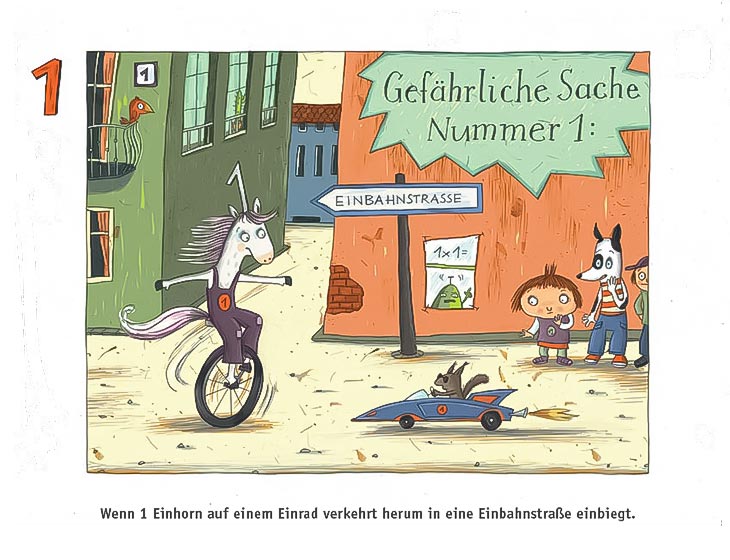 Gefährliche Sachen zum Zählen und Lachen