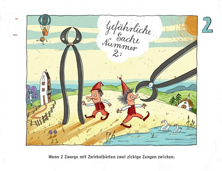 Gefährliche Sachen zum Zählen und Lachen
